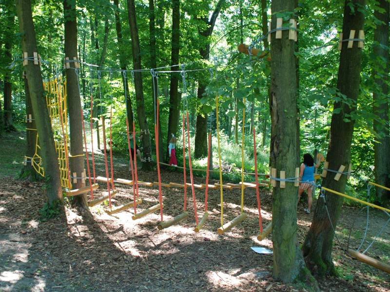 lanový park - atrakce pro děti