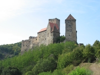 hraniční hrad Hardegg - Rakousko (NP Thayatal)