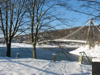 Vranovská přehrada v zimě