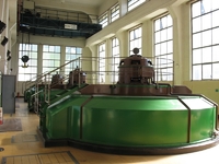 Vodní elektrárna Vranov - hala s elektrogenerátory